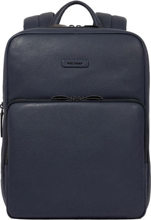 Piquadro Slim laptop backpack 14 - Heren - Rugzakken - Blauw - ONE Size - Tassen
