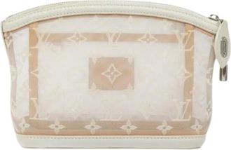 Louis Vuitton Pre-owned Clutches, female, White, Size: ONE SIZE Pre-owned Vintage Canvas Clutch