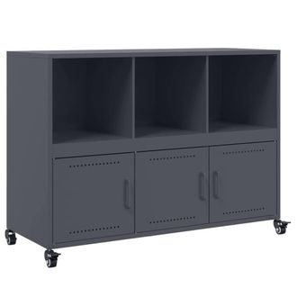 Berkfield Home Sideboard Anthracite 100.5x39x72 cm Steel in Dark Grey