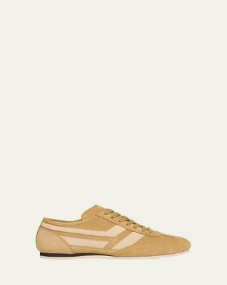 Tom Ford Mens Brook Suede Low-Top Sneakers
