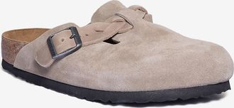 Birkenstock Clogs aus Wildleder Boston Braided