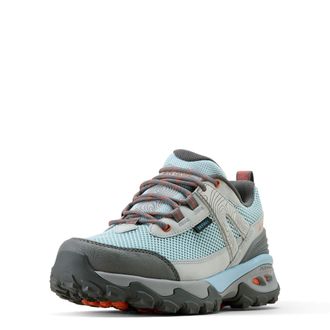 Ariat Womens Traverse Low Waterproof Hiking Shoe in Blue Breeze, B Medium Width, Size 5.5, by Ariat
