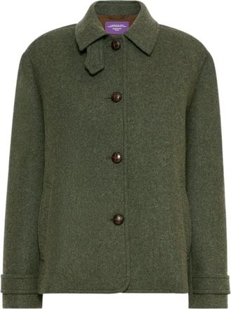 Max Mara M&eacute;lange Woljas - Dames - Zomerjassen - Groen - XS - Wol - Jassen