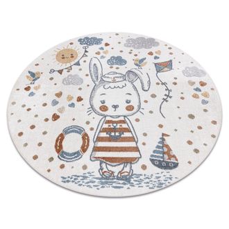RugsX RugsX Bono Rug in Yellow | Size: 200 cm diameter