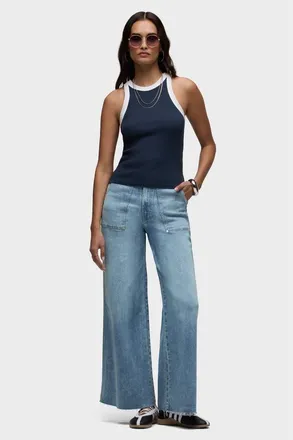 Hudson James Carpenter Wide Leg Barefoot in Unstoppable at Nordstrom, Size 31 X 30
