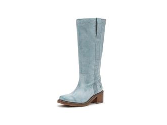 Frye Kate Pull-On Womens Boots Sky Blue : 6.5 B - Medium, Leather/Rubber