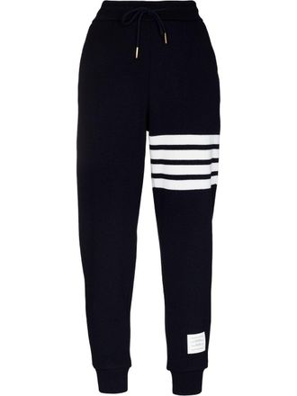 Thom Browne Pantaloni sportivi con dettaglio a 4 righe - Blu