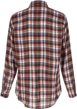 Dsquared2 Plaid Linen Shirt - Red