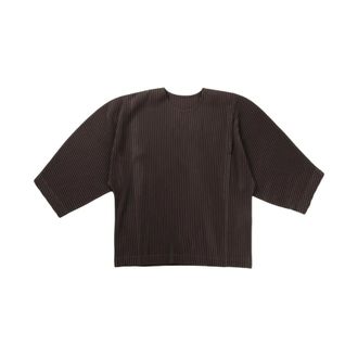 Issey Miyake T-Shirts, male, Brown, Size: M T-Shirts