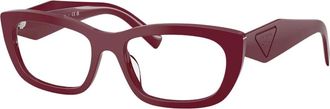 Prada Glasses, unisex, Red, Size: 54 MM Prd09V Optical Frame