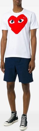 Comme Des Gar&ccedil;ons T-shirt con stampa - Bianco
