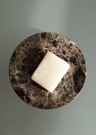Mango Portasapone effetto marmo marrone - Home - Taglia unica - MANGO HOME