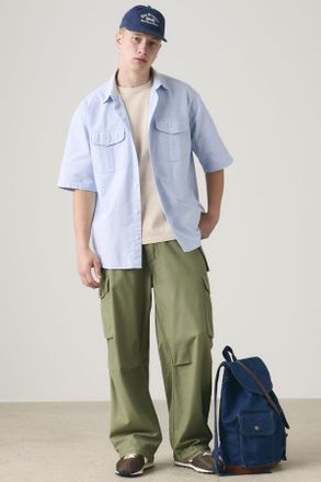 Levi's Pantalones cargo Baggy Field - Hombre - XL - Verde / Four Leaf Clover Ns Slub Twll