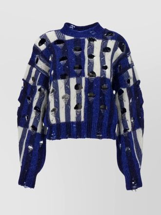 Off-white ribbed oversized sweater