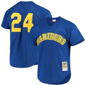 Mitchell & Ness Mens Mitchell & Ness Ken Griffey Jr. Royal Seattle Mariners Cooperstown Mesh Batting Practice Jersey at Nordstrom, Size Xx-Large