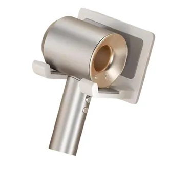OEM Estante Adhesivo De Pared Para Secadores De Pelo - Blanco