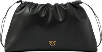 Pinko Langwerpige Clutch Bag - Dames - Clutches - Zwart - ONE Size - Katoen - Tassen
