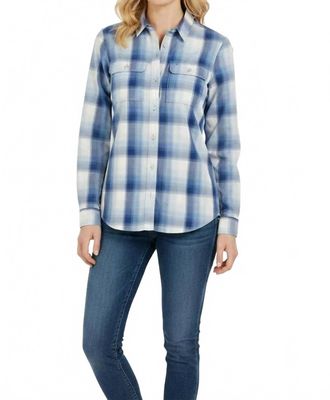 Eddie Bauer Mountain 2.0 Button Up Shirt In Light Blue Plaid