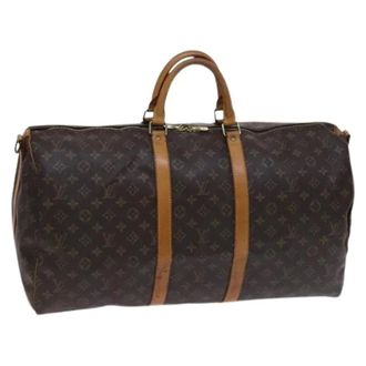 Louis Vuitton Vintage Weekend Bags, unisex, Brown, ONE SIZE, Pre-owned Vintage Canvas Weekend Bag