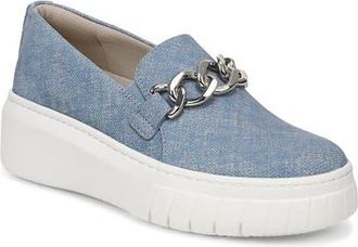 Naturalizer Daphne Slip-On Platform Sneaker in Denim Blue at Nordstrom, Size 9.5