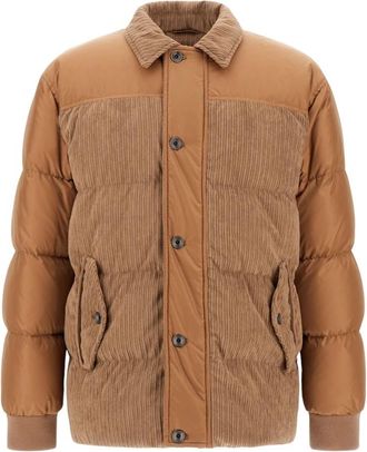 Herno Piumino Bimateriale Polar-Tech - Heren - Winterjassen - Bruin - L - Polyester - Jassen