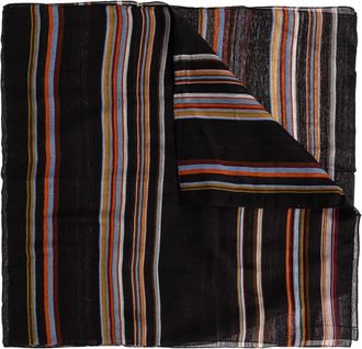 Paul Smith Sciarpa a righe - Nero