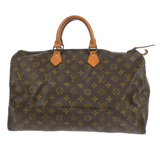 Louis Vuitton Speedy Handbag Monogram Canvas Brown Canvas Handbag (Pre-Owned)