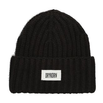 Drykorn Eani_3 Beanie - Dames - Accessoires - Zwart - Maat: ONE Size Wol