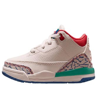 Nike Jordan (TD) Air Jordan 3 Retro Chalk Track Red IO2075-100