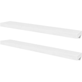 vidaXL Estantes De Pared 4 Unidades Blanco 100 Cm Vidaxl