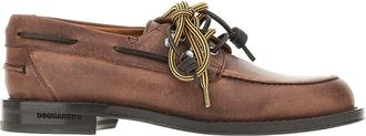 Dsquared2 Mocassini da barca D2 Cottage in pelle - - Shoes - Uomo - Marrone - 40 EU