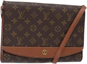 Louis Vuitton Pre-owned Vintage Canvas Cross Body Tas - Dames - Vintage Schoudertas - Bruin - ONE Size - Vintage