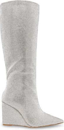 Steve Madden Hoge Laarzen - Dames - Hoge Laarzen - Grijs - 38 EU - Schoenen