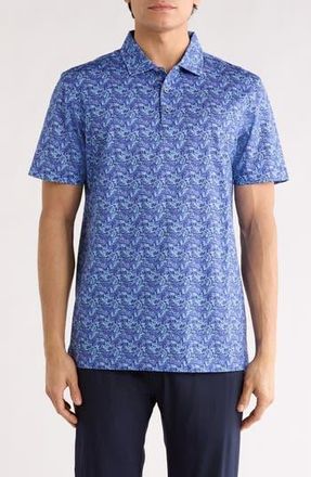 Bugatchi Victor OoohCotton Leaf Polo in Navy at Nordstrom Rack, Size Xxx-Large