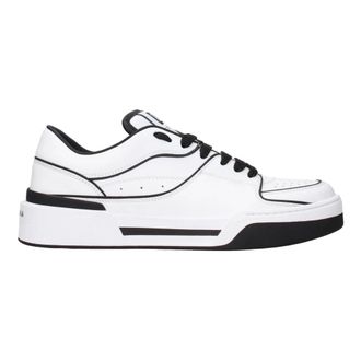 Dolce & Gabbana Sneakers, male, White, Size: 8 US Dolce & Gabbana White Leather Sneakers