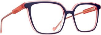 Caroline Abram Blue Hymne Square Acetate Sunglasses