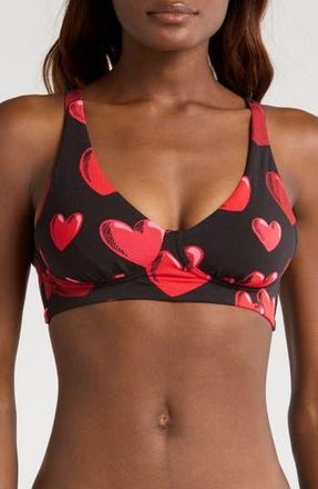 MeUndies FeelFree Longline Bralette in Floating Hearts at Nordstrom Rack, Size X-Small