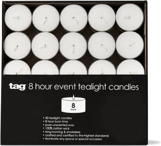 Tag 50 White Tealight Candles 8 Hour Burn Time Everyday Use at Nordstrom