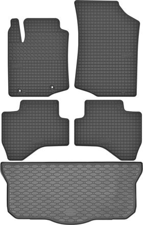 OEM Juego De Alfombrillas De Goma Para Coche Y Alfombrilla Para Maletero Para Citro&euml;n C1 Ii Hatchback (2014-2022)