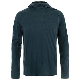 Fj&auml;llr&auml;ven Abisko Wool Hoodie Merinoshirt f&uuml;r Herren | blau