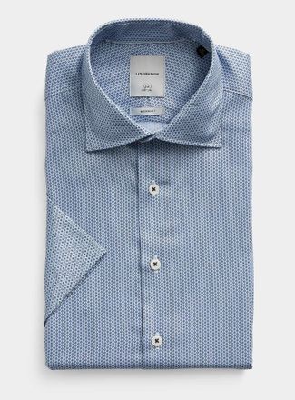 Lindbergh Mens Geo mosaic shirt Modern fit