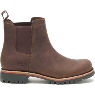 Chaco Womens Fields Chelsea Waterproof Boot In Chestnut Brown