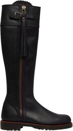 Penelope Chilvers Black Leather Tassel Boots Size 39
