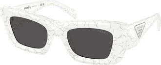 Prada PR 13ZS 17D5S0 Womens Sunglasses White Size 50