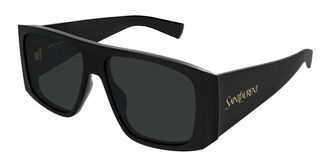 Saint Laurent SL 832/F Asian Fit 001 Womens Sunglasses Black Size 58 - Free RX Lenses - Free RX Lenses