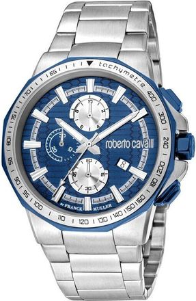 Roberto Cavalli Fashion Watch Chronograph Quartz Blue Dial Mens Watch RV1G200M0051