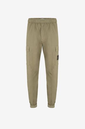 Stone Island Jogging-Hose aus Baumwolle mit besticktem Logo