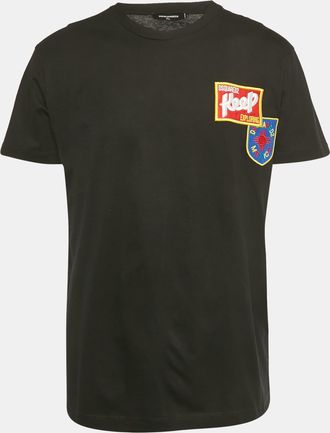 Dsquared2 Black Mexico Embroidered Jersey T-Shirt