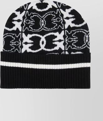 Pinko cashmere blend ribbed beanie