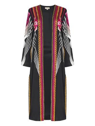 Temperley London Romina embroidered coat - Black